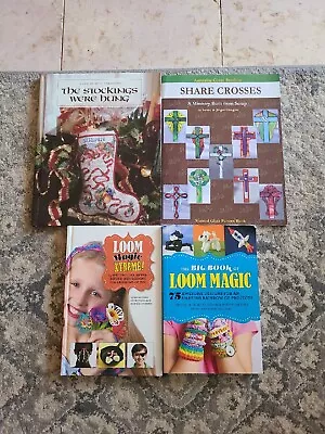 Crafting Books Lot Of 4: Leisure Arts Share Crosses Loom Magic Xtreme  • $7.80