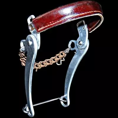 Mike Quick Aluminum Mechanical Roping Hackamore 60-A Leather Noseband USA Made • $139.99