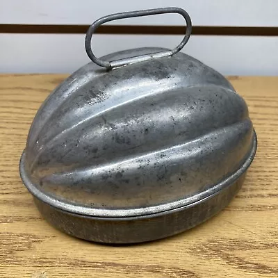 Antique Dome Shaped Metal Tin Pudding Bread Cake Jello Mold B • $16.89
