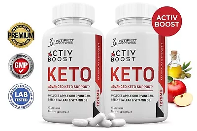 Activboost Activ Boost Keto Pills 1275 MG Stronger Than Gummies 2 Bottles • $24.95
