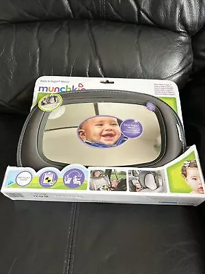 Munchkin In Sight Mirror In-Car Seat Baby View Large Convex Mirror Rear Facing • £15