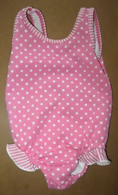 Marks & Spencers Pink Spotted One Piece Swim Suit. Size 9 - 12 Months. BNWOT. • £1.50