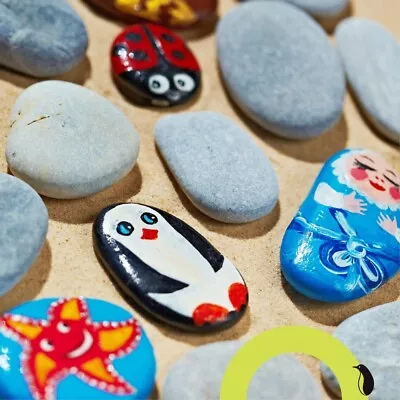 40 River Rocks For Kids Flat And Smooth Painting Stones No Sharp Edges 2  To 4  • $23.75