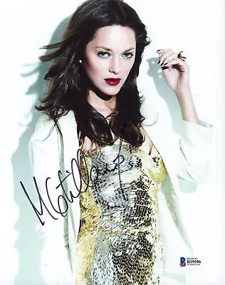 Marion Cotillard Autographed 8x10 Photo Shiny Dress Beckett BAS COA • $78.89