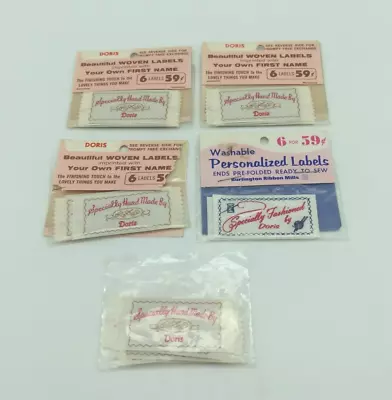 $19.95 • Buy Lot Of (30) Doris Personalized Sewing Labels, York Labels, Burlington Mills