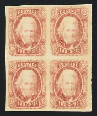 CSA 8 2c Red Brown Block Of 4 XF-OG-NH Well-centered 2007 PF Certificate • $350