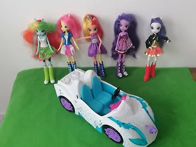 My Little Pony Equestria Girls Doll Bundle 5 Dressed Dolls +Accessories +Car!!  • £29.99