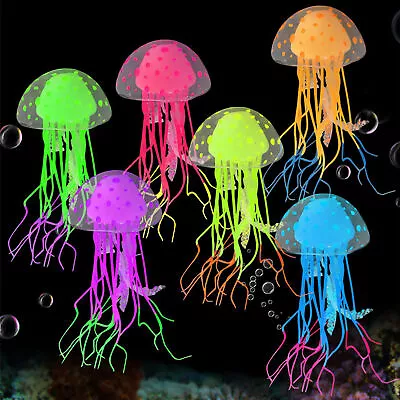Aquarium Decoration Luminous Decorative Vivid Stable Fake Jellyfish Moved • $7.92