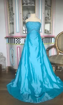 £15 • Buy 🤍 Ice Blue Embellished Prom,Bridesmaid Dress By Jora Collection, Size 2XS, Imma