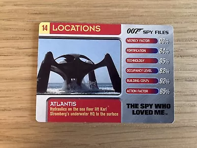 007 Spy Files Cards 2002 Locations #14 Atlantis • £0.99