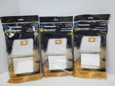 $19.99 • Buy Lot Of 9-Vacmaster 12-16 Gallon Standard Vacuum Dry Dust Bags For Shop-Vac 3/3pk