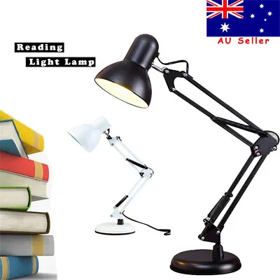 LED Architect Desk Lamp Metal Swing Arm Task Lamp Office Work Light W/ E27 Bulb • $31.92