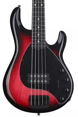 Ernie Ball Music Man StingRay Special 5 Bass Guitar - Raspberry Burst With Ebony • $2699