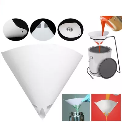 £4.10 • Buy 10-100PC 100Micron Fine Paint Paper Strainers Sieve Filter Nylon Mesh Net Funnel