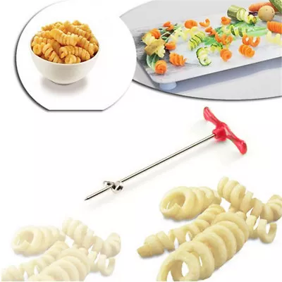 Manual Roller Spiral Slicer Radish Potato Tools Vegetable Cutter Fruit CarD-'h • $6.70