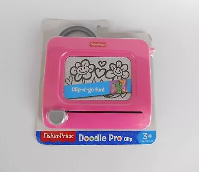 Fisher Price Doodle Pro Clip On Travel Art Board Erasable Doodling/ Pink • $12