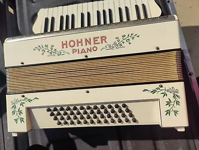 Vintage Hohner Accordion Made In Germany  1930s With Case All Keys Work • $275