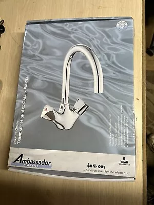 Ambassador Marine 133-0202-CP Trinidad 2 Handle Galley Kitchen/Bar Faucet - • $175