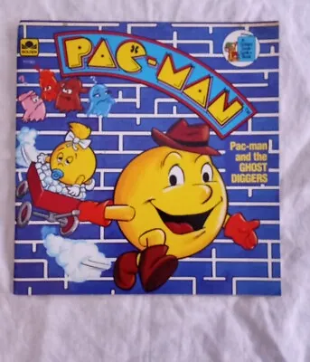 1983 Pac Man And The Ghost Diggers Vintage Paperback Golden Look Look Book  • $8.95