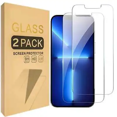 Tempered Glass Screen Protector For IPhone 15 11 12 13 14 PRO MAX XR XS X 8 7 6 • £0.99