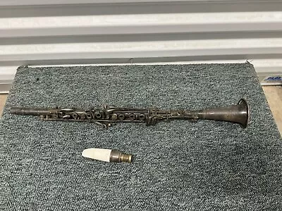 Antique Rene Dumont Metal Clarinet W/ Lyons Chicago Mouthpiece • $124.99