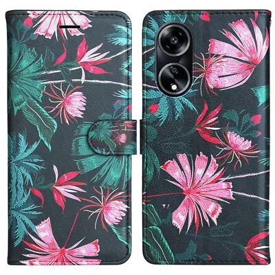 For OPPO A58 A78 A98 A79 Find X7 Ultra Pattern Case Leather Stand Wallet Cover • $14.99
