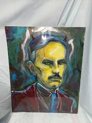 Vintage Oil Painting On Board Of Eugene O’Neill By Perry Realo 1985 • $75