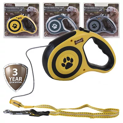 £12.99 • Buy Retractable Dog Lead Flexi Locking Extending Leash Comfort Padded Large 8M 35KG