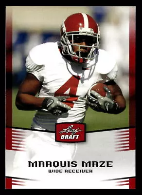 Marquis Maze 2012 Leaf Draft  Card #32 Alabama • $0.99