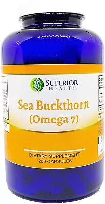 Sea Buckthorn - Omega 7 - 200 Capsules • $86.41