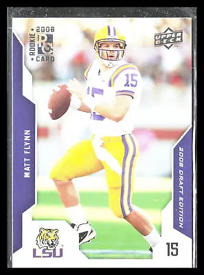 Matt Flynn 2008 Upper Deck Draft Edition #72   RC Rookie   (LSU Tigers) • $1.49