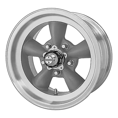 1 New 15X6 4 5X120.65 American Racing VN105 Torq Thrust D Gray Mchnd Lip Wheel • $153