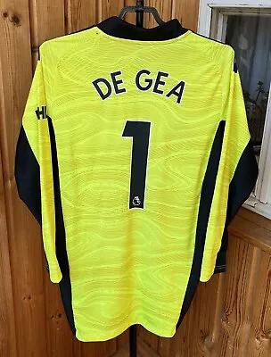 Manchester United Adidas  De Gea  2021-2022 Goalkeeper Football Jersey Size S • $100