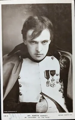 MARTIN HARVEY As  Napoleon In The Exile Photo Rotary Edwardian Postcard 1907 • £1.25