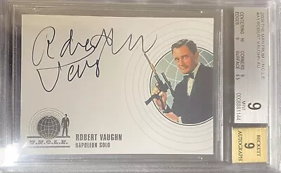 2008 Man From U.N.C.L.E. Uncle Robert Vaughn As Napoleon Solo Autograph Card A1 • $75