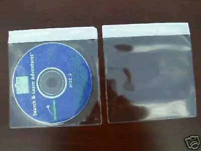 500 Cd /dvd Vinyl (pvc) Sleeve W/ Adhesive Seal - V2 • $59.75