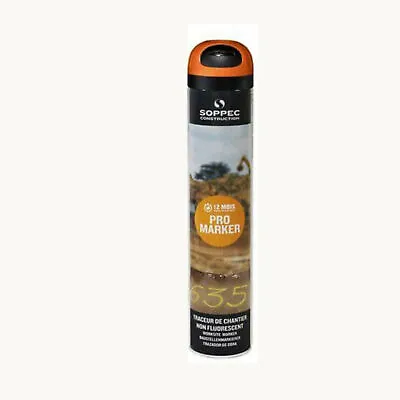 £58.31 • Buy 12x Soppec Orange Temporary Promarker Line Marking Construction Spray Paint