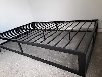 Habitat Platform Small Double Metal Bed Frame - Black • £60