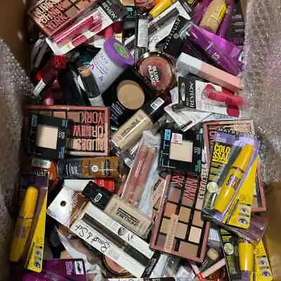 100 Pcs Wholesale Mixed Makeup Lot -  Maybelline Revlon L'oreal E.l.f. NYX Etc • $58.10