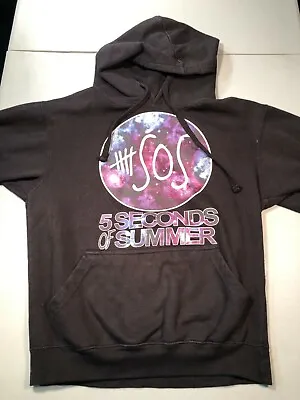 5 Seconds Of Summer 5SOS Band Logo Black Pullover Sweatshirt Hoodie Size S Small • $19.99