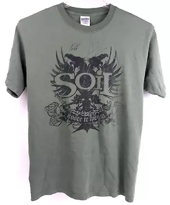 SOIL Signed 2006 True Self Metal Band Shirt Adam Zadel Tim King Size Medium • $24