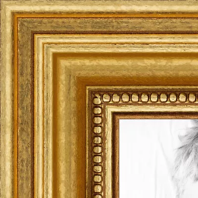 ArtToFrames Custom Picture Poster Frame  Gold Foil On Pine  1.25  Wide Wood • $28.81