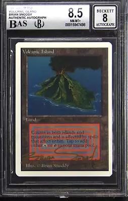 1993 Unlimited Volcanic Island BGS BAS 8.5 Autograph Autograde 8 Rare • $4749.98