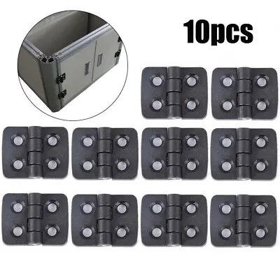 10*Small Hinges Mini Plastic Black Door Bearing Butt Cabinet ABS Hinge UK • £7.89