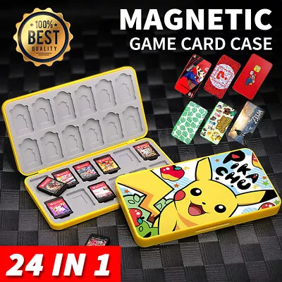 24in1 Magnetic Game Card Case Cover Storage Box Holder For Nintendo Switch /Lite • $11.98