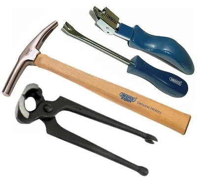 Tack Lifter Staple Lifterpincers + Magnetic Hammer Draper  Upholstery Tool Kit • £34.95