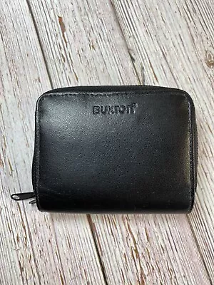 Buxton Black Wizard Wallet (Pockets: 1 Exterior 1 Id Windows 13 Card Slots) • $12.95