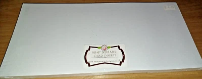 £3 • Buy 50 6  Square Card Inserts- From Annamarie Designs.