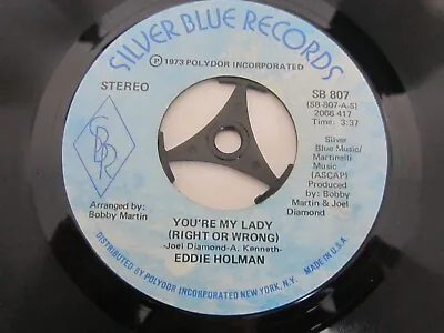 Eddie Holman - Youre My Lady - Part1 - Part2 Northern Soul Usa 45 • £16