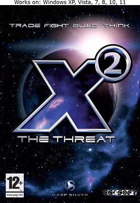 X2: The Threat PC Game Windows XP Vista 7 8 10 11 • $19